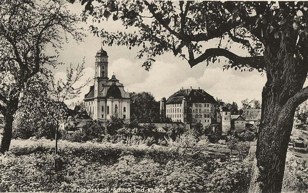 Abtsgmünd. Hohenstadt - Schloß und Kirche zwischen 1960 und 1970