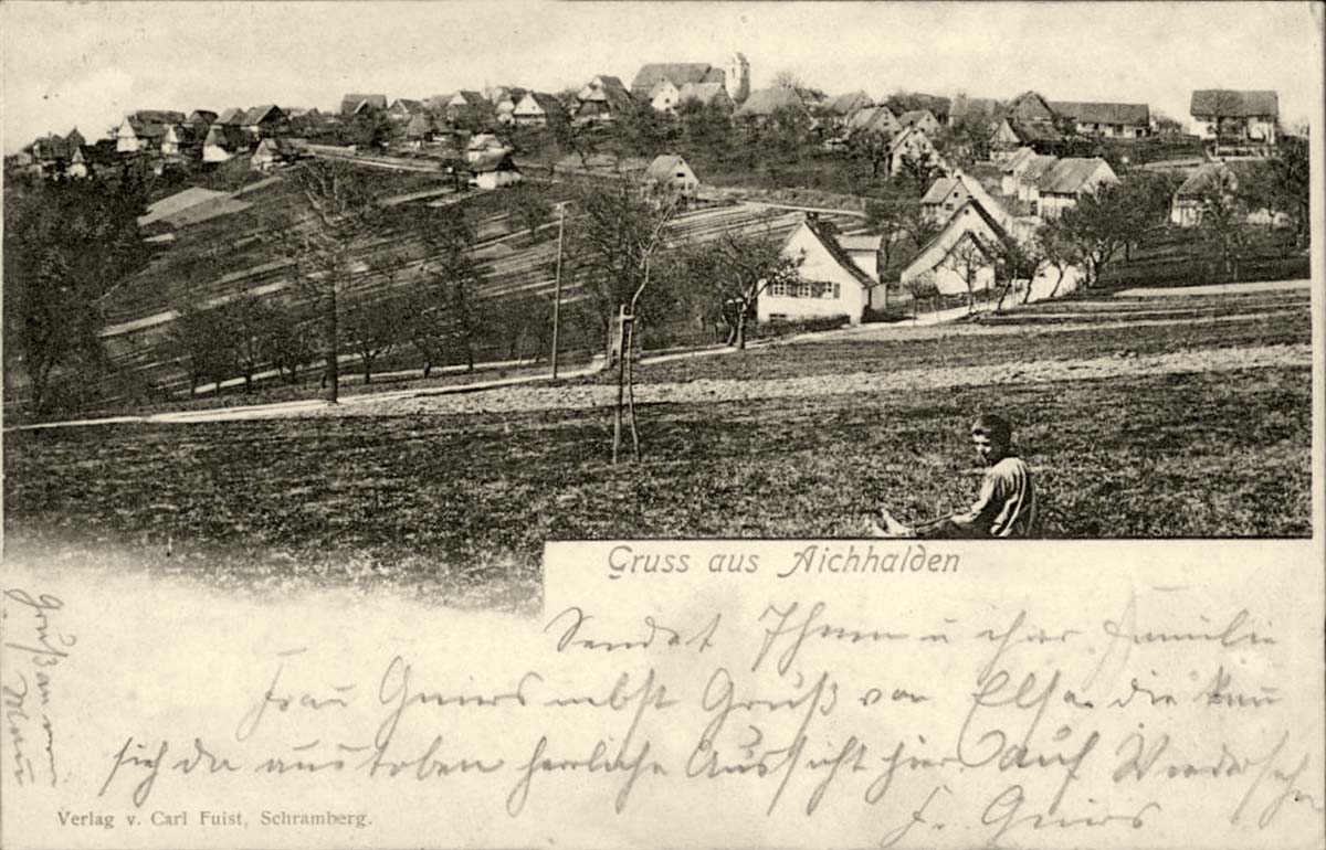 Panorama von Aichhalden, 1904