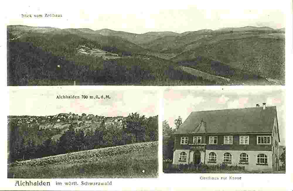 Panorama von Aichhalden, Gasthaus zur Krone