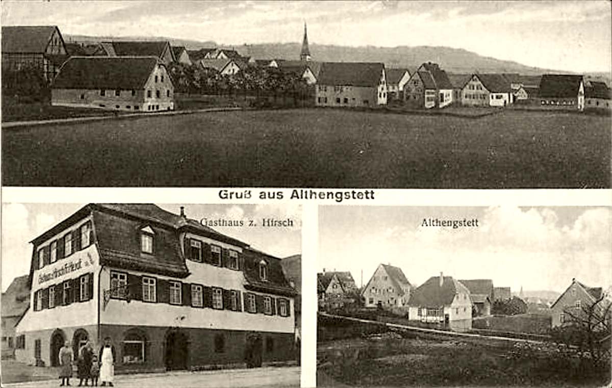 Althengstett. Gasthaus zum Hirsch, Teilansicht