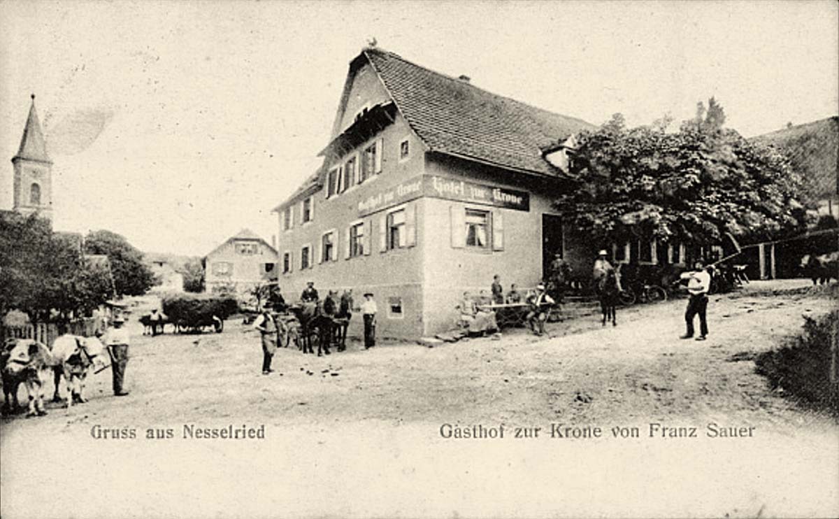 Appenweier. Nesselried - Gasthof zur Krone von Franz Sauer