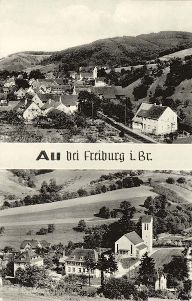 Panorama von Au bei Freiburg