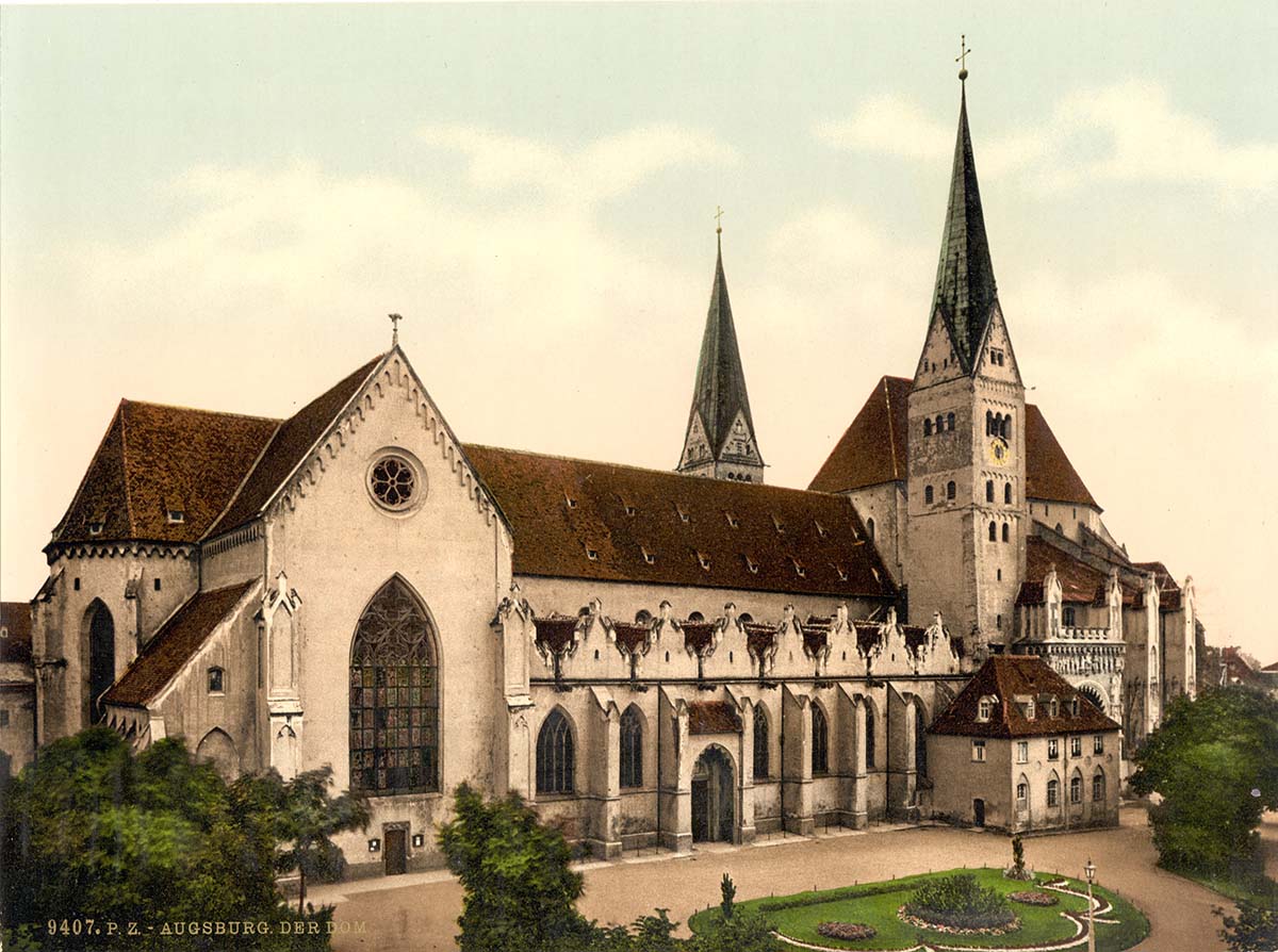 Augsburg. Cathedrale, um 1890