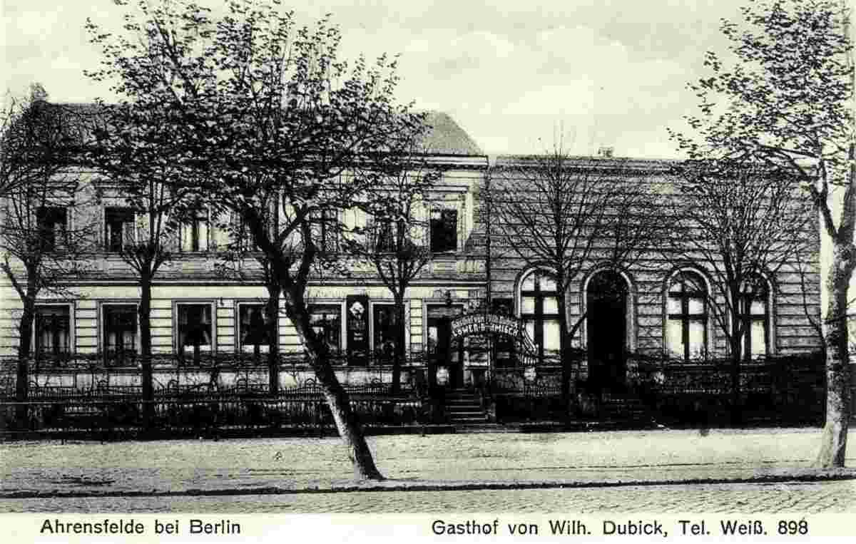 Ahrensfelde. Gasthof Wilhelm Dubick, 1930