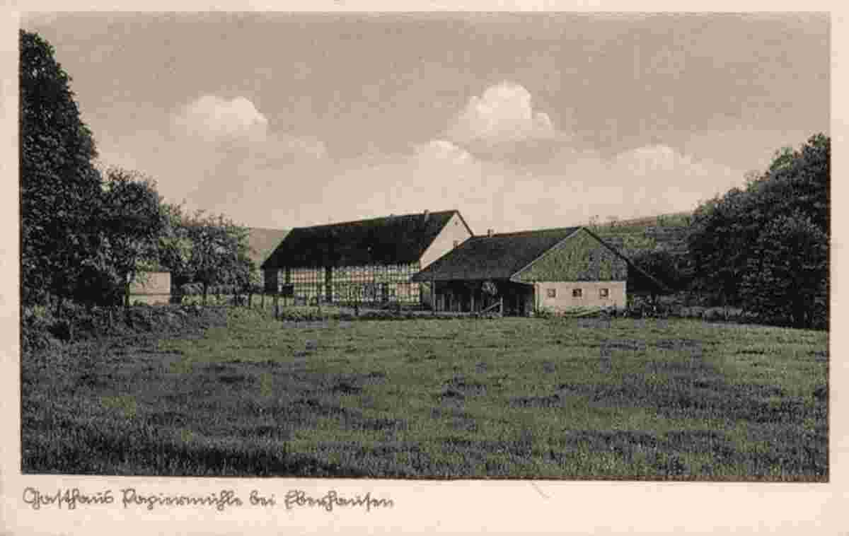Adelebsen. Eberhausen - Gasthaus, Papiermühle, 1937