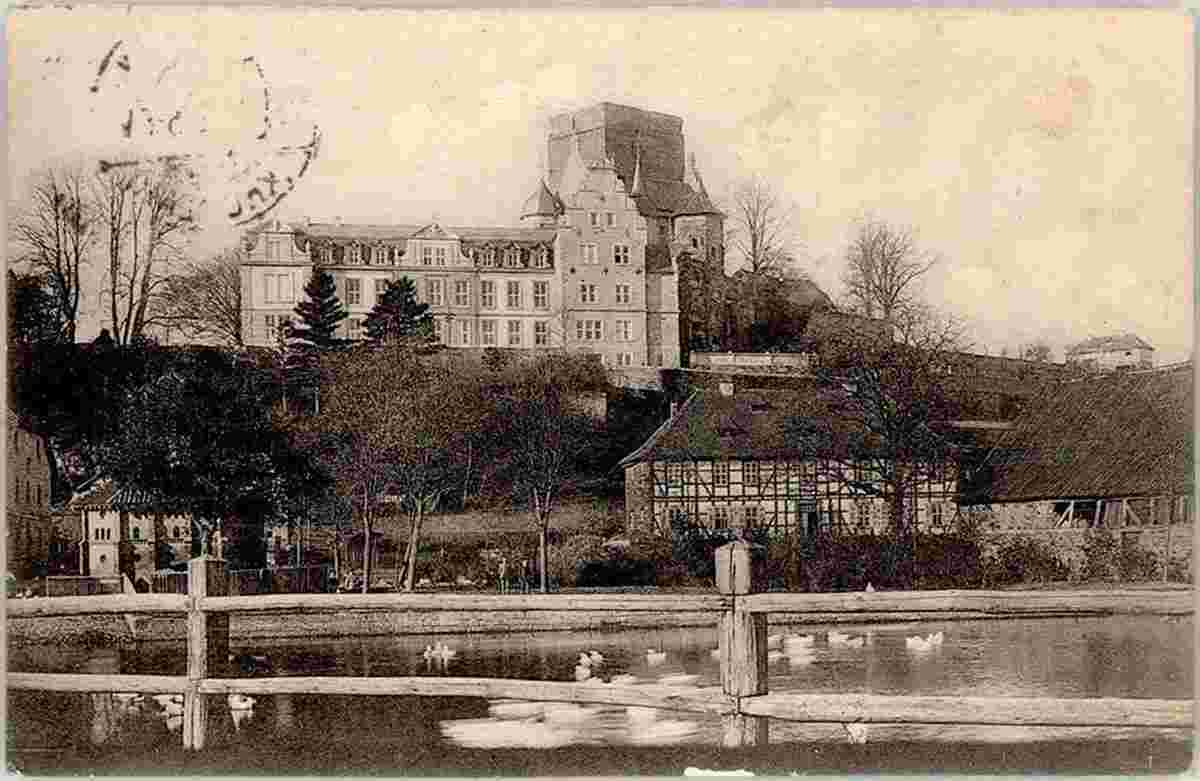 Adelebsen. Schloß und Teich, 1908