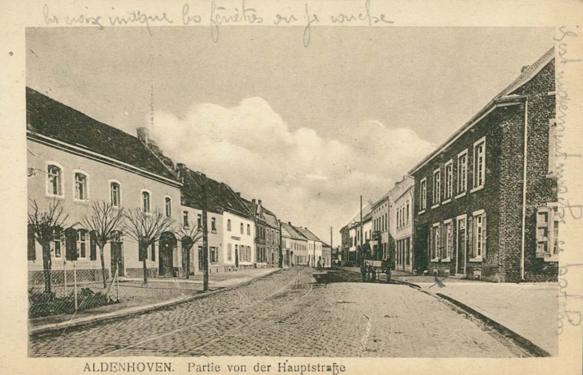 Aldenhoven. Hauptstraße, 1918