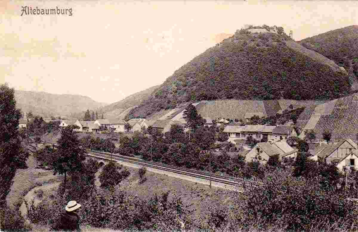 Altenbamberg - Blick auf Altenbaumburg, 1907