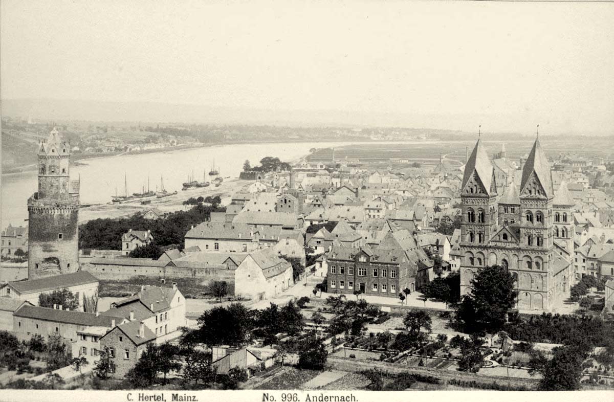 Andernach. Panorama der Stadt