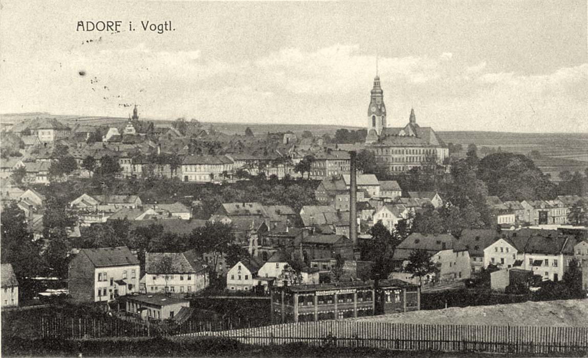 Adorf (Vogtlandkreis). Panorama der Stadt