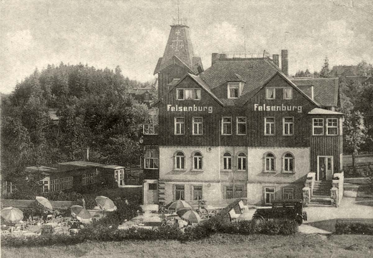 Altenberg (Erzgebirge). Bärenfels - Hotel Felsenburg, 1940