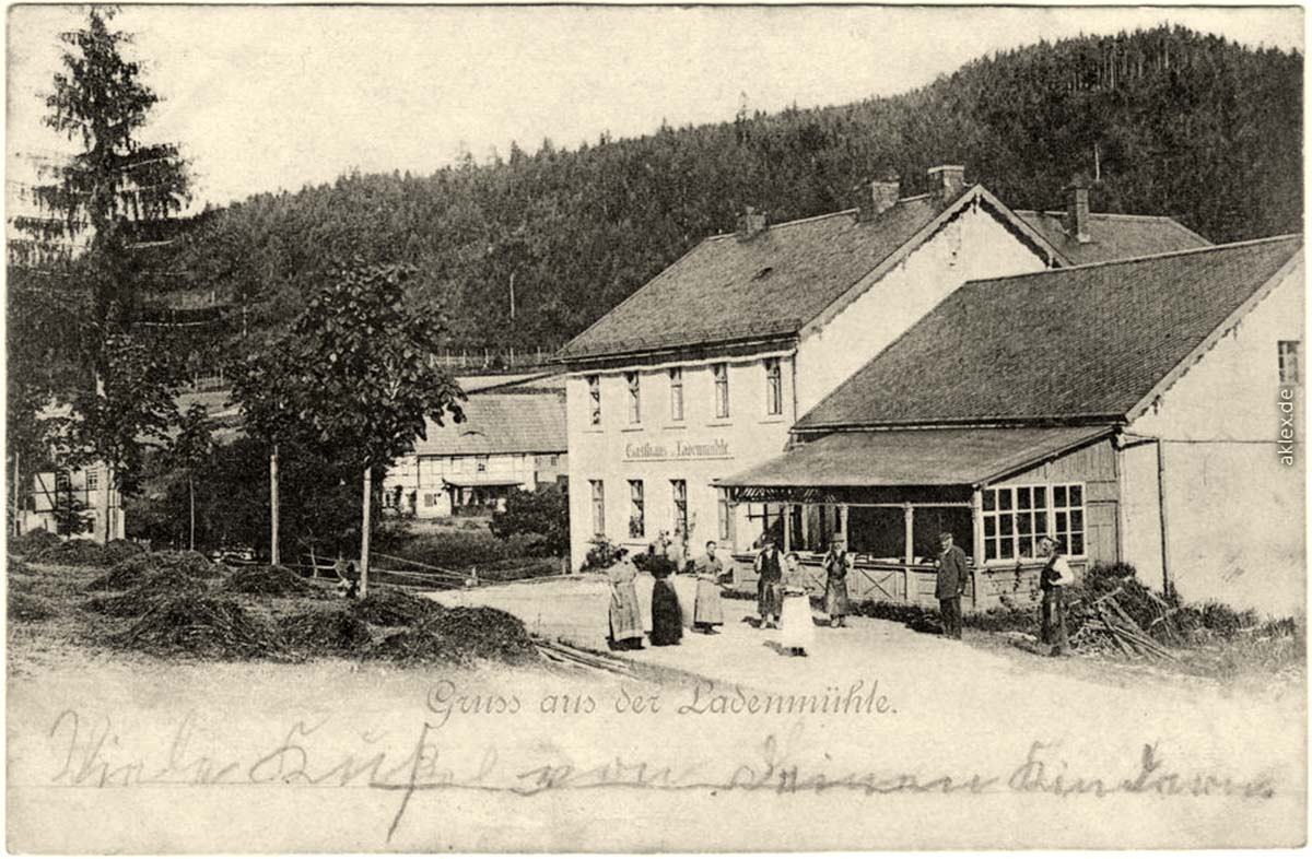Altenberg (Erzgebirge). Gasthaus 'Ladenmühle', 1898