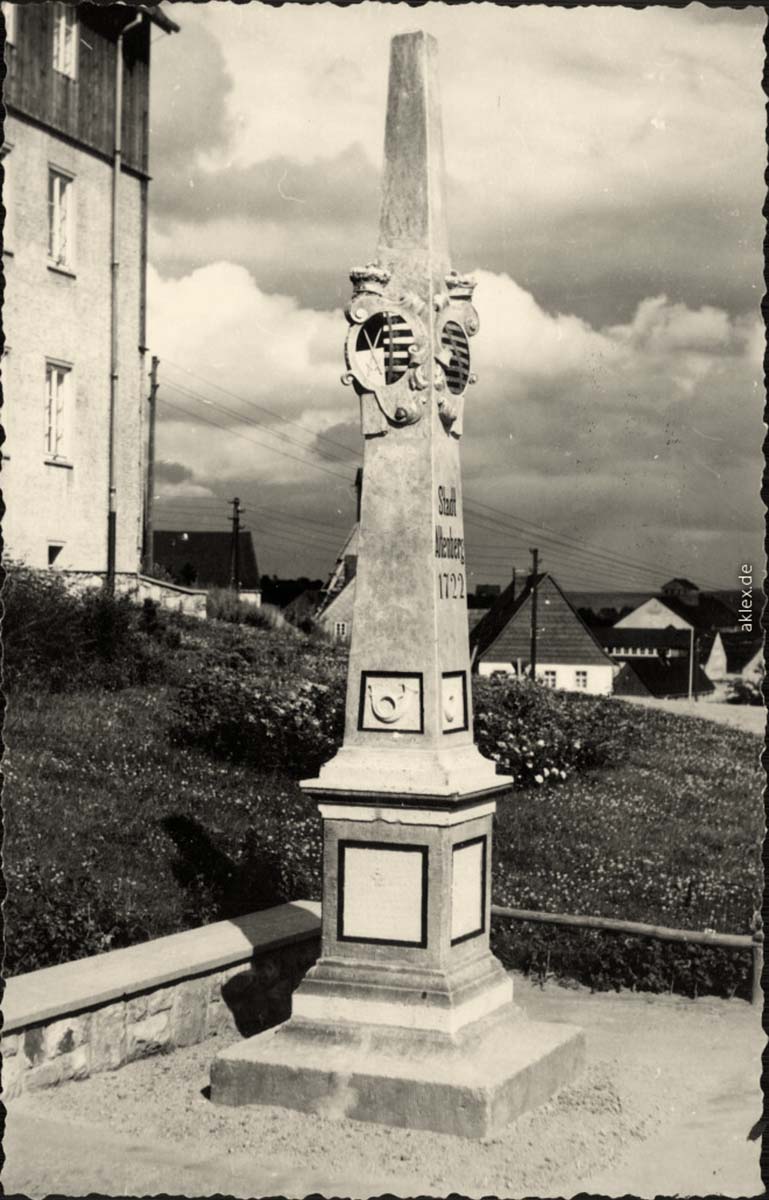 Altenberg (Erzgebirge). Postsäule, 1963