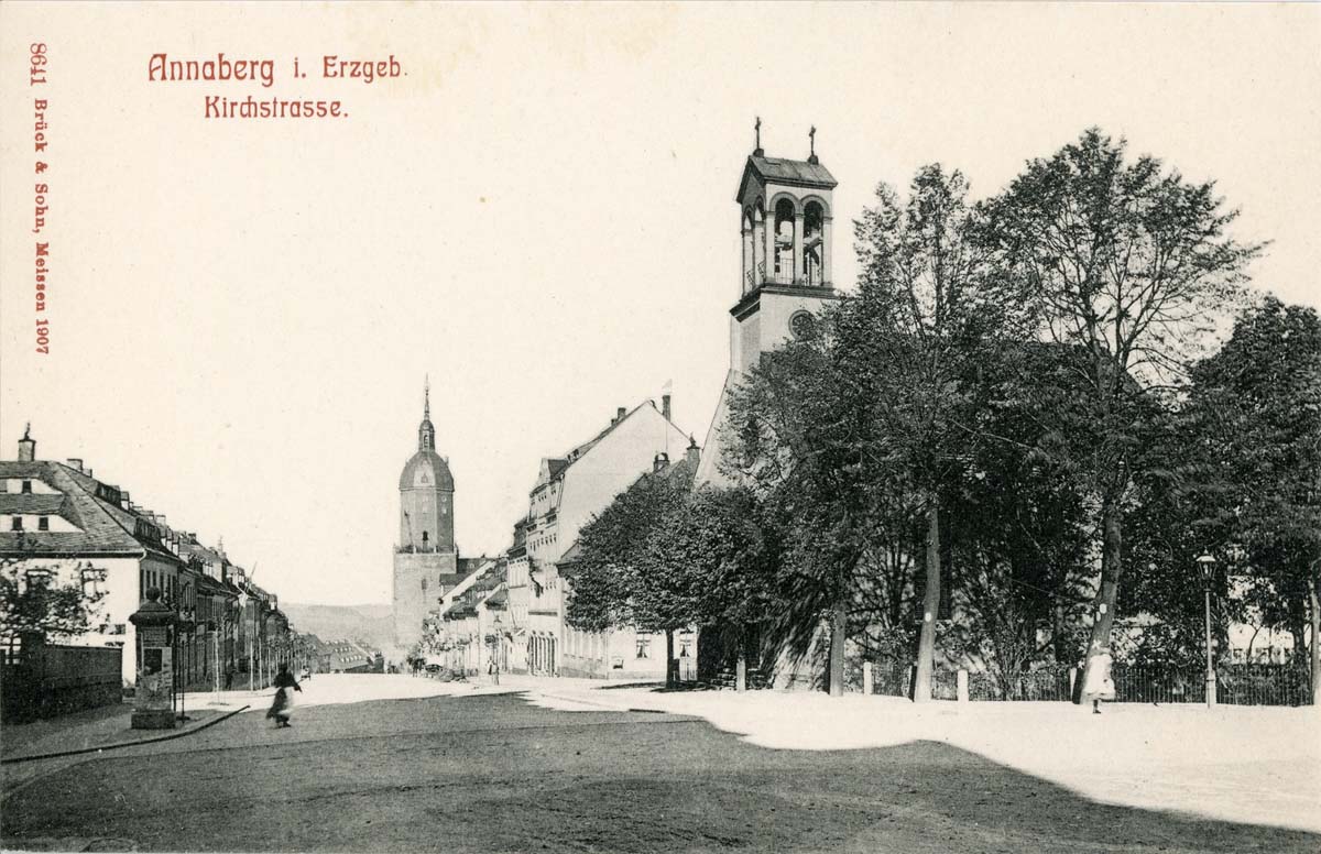 Annaberg-Buchholz. Annaberg - Kirchstraße, 1907
