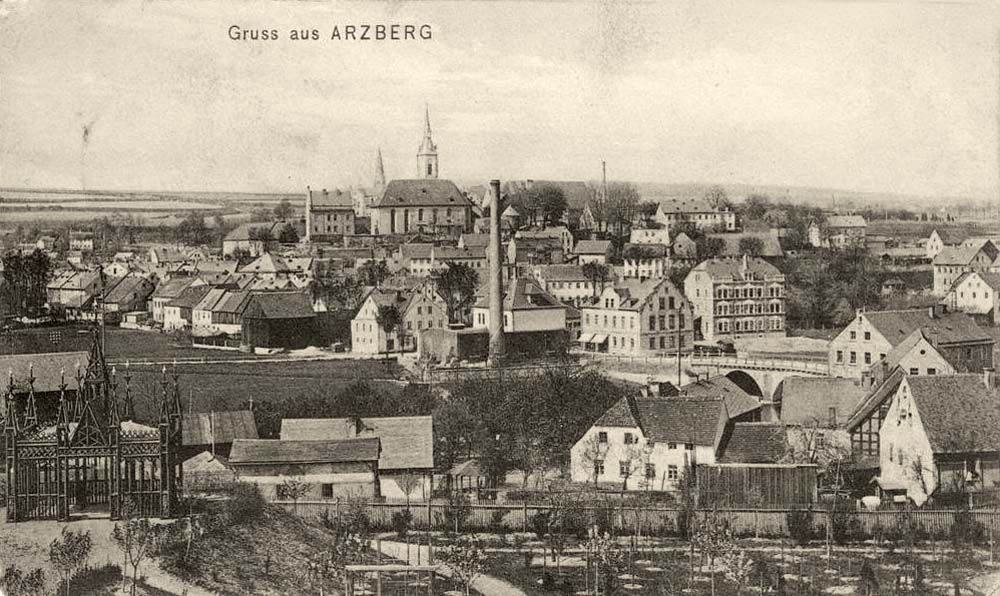 Panorama von Arzberg, 1924