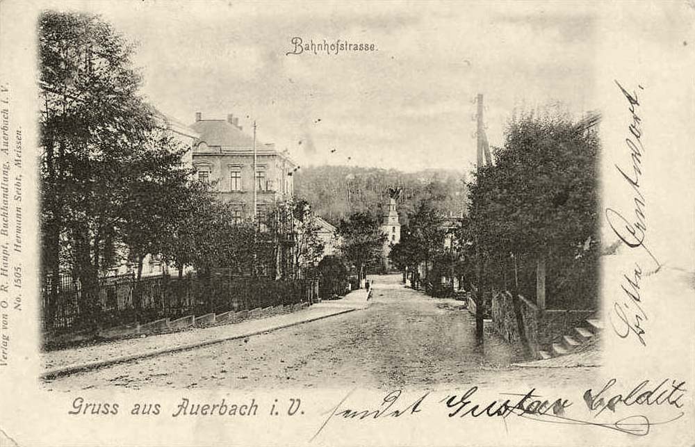 Auerbach (Vogtl). Bahnhofstraße