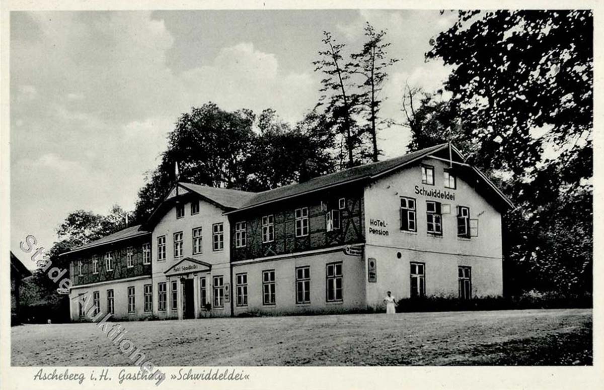 Ascheberg (Holstein). Gasthaus, Hotel, Pension, 'Schwiddeldei'