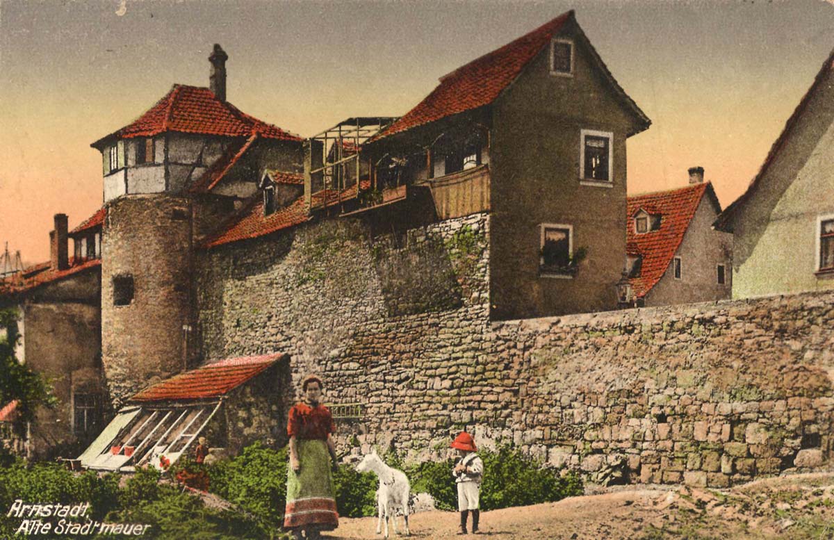 Arnstadt. Alte Stadtmauer, 1928