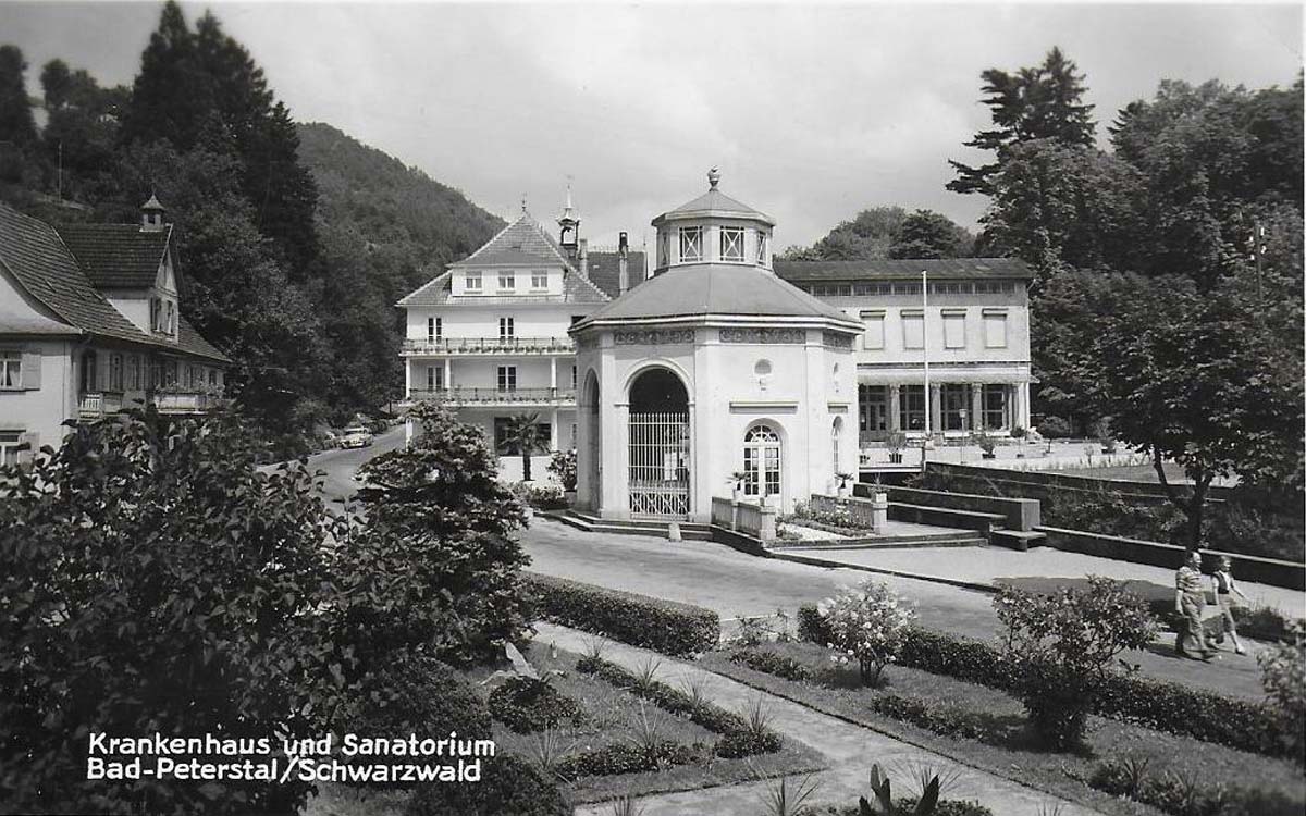 Bad Peterstal-Griesbach. Krankenhaus und Sanatorium, um 1950