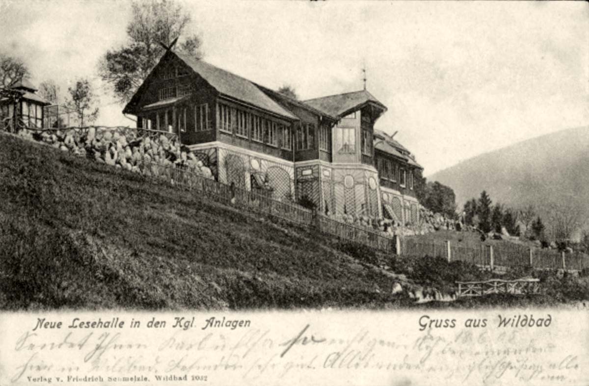 Bad Wildbad. Neue Lesehalle in den Königlichen Anlagen, 1910