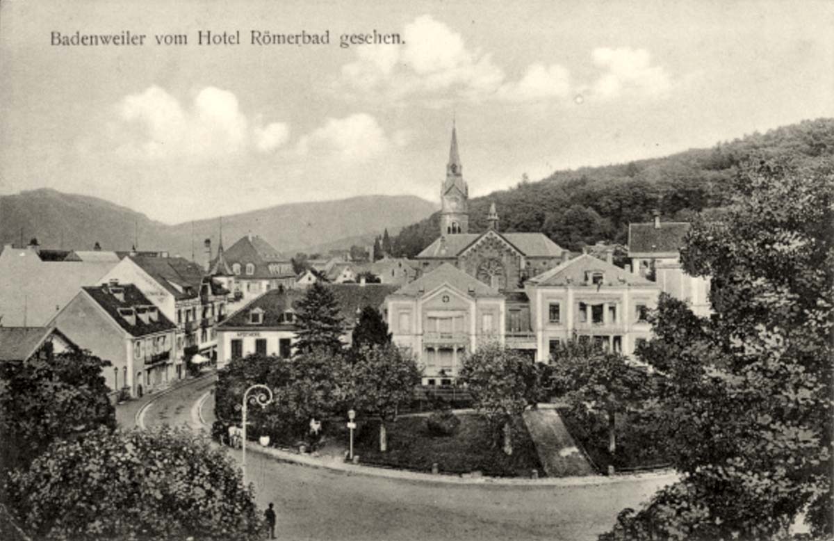 Badenweiler vom Hotel Römerbad gesehen