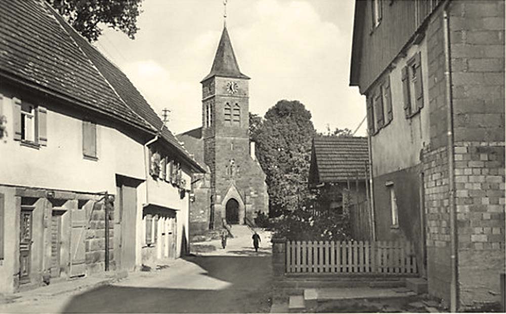 Bösingen (bei Rottweil). Blick zur Kirche