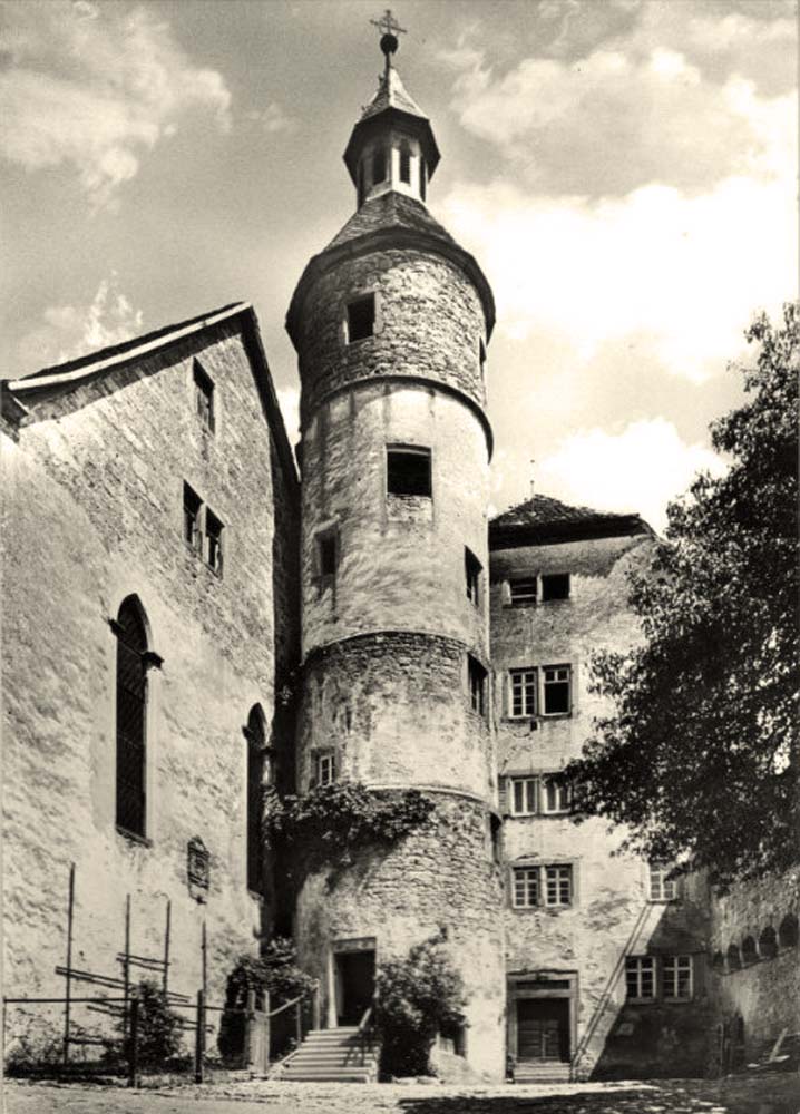 Braunsbach. Panorama von Schloßturm