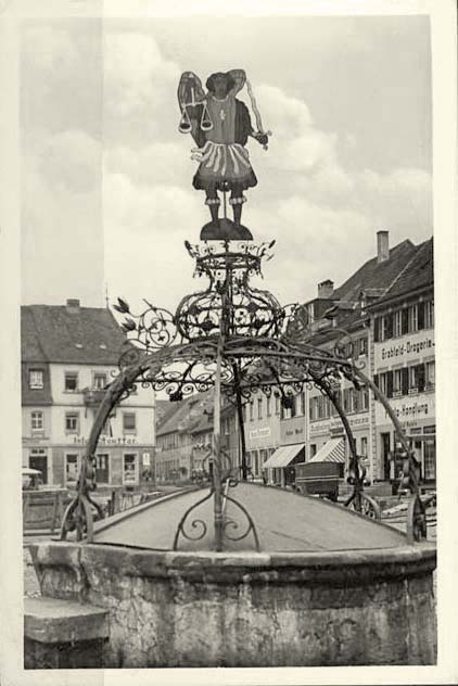 Bad Königshofen im Grabfeld. Michaelsbrunnen, 1954