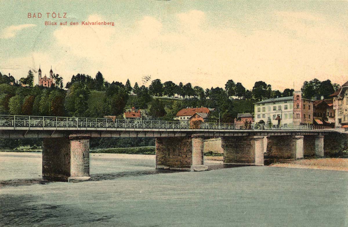 Bad Tölz. Blick auf den Kalvarienberg, 1906