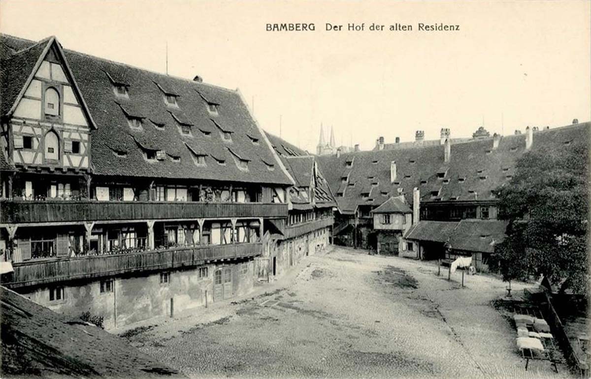 Bamberg. Alten Residenz neben der Dom - Hof