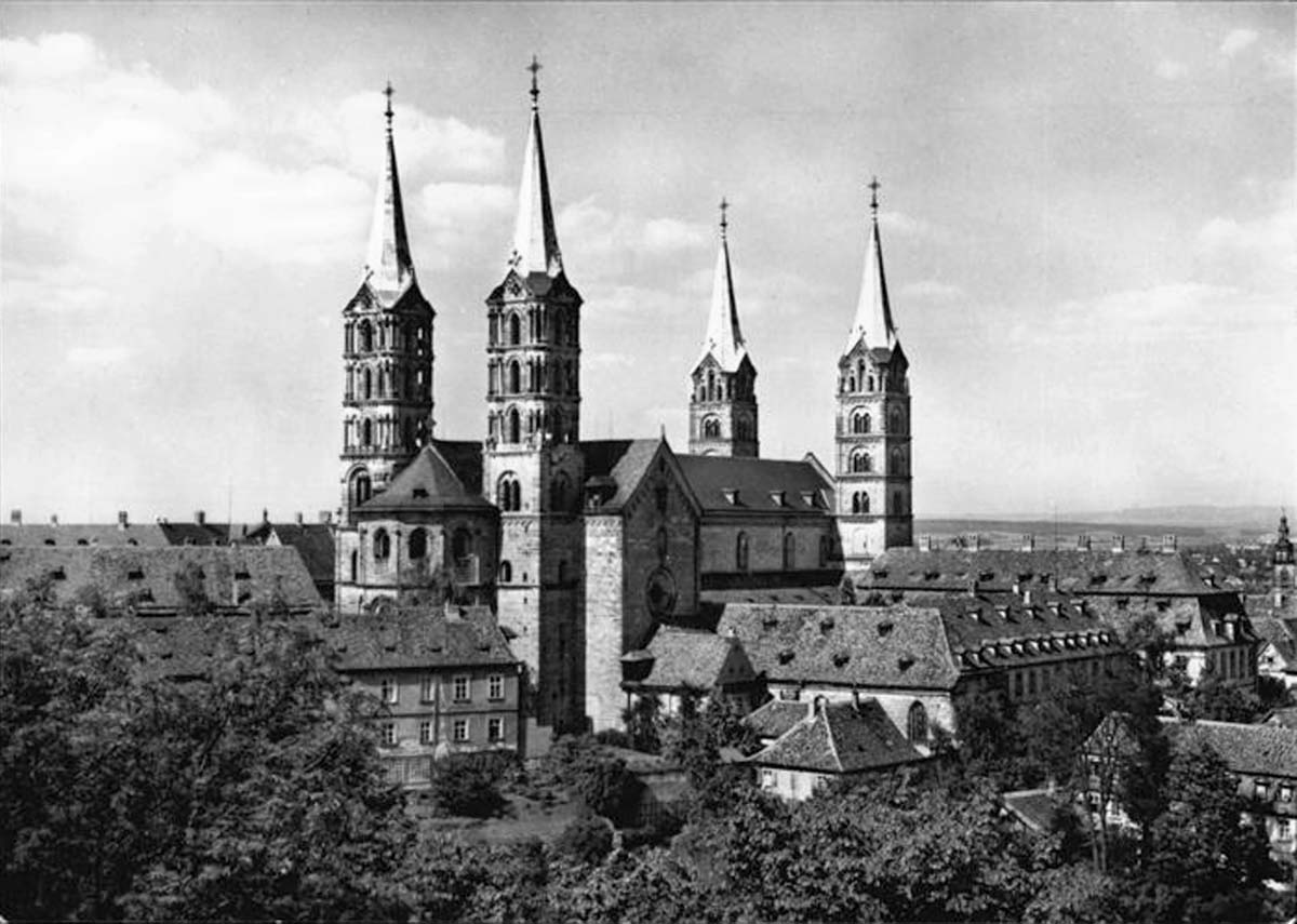 Dom von Südwesten Bamberg, 1965