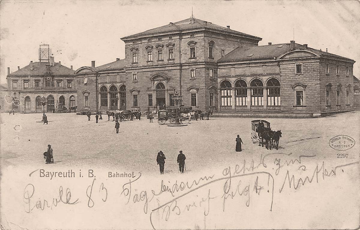 Bayreuth. Bahnhof, 1908