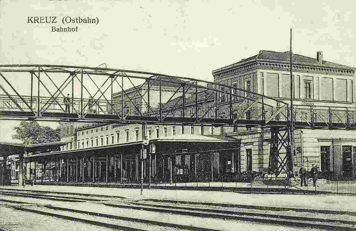 Bayreuth. Kreuz, Ostbahn, der Bahnhof