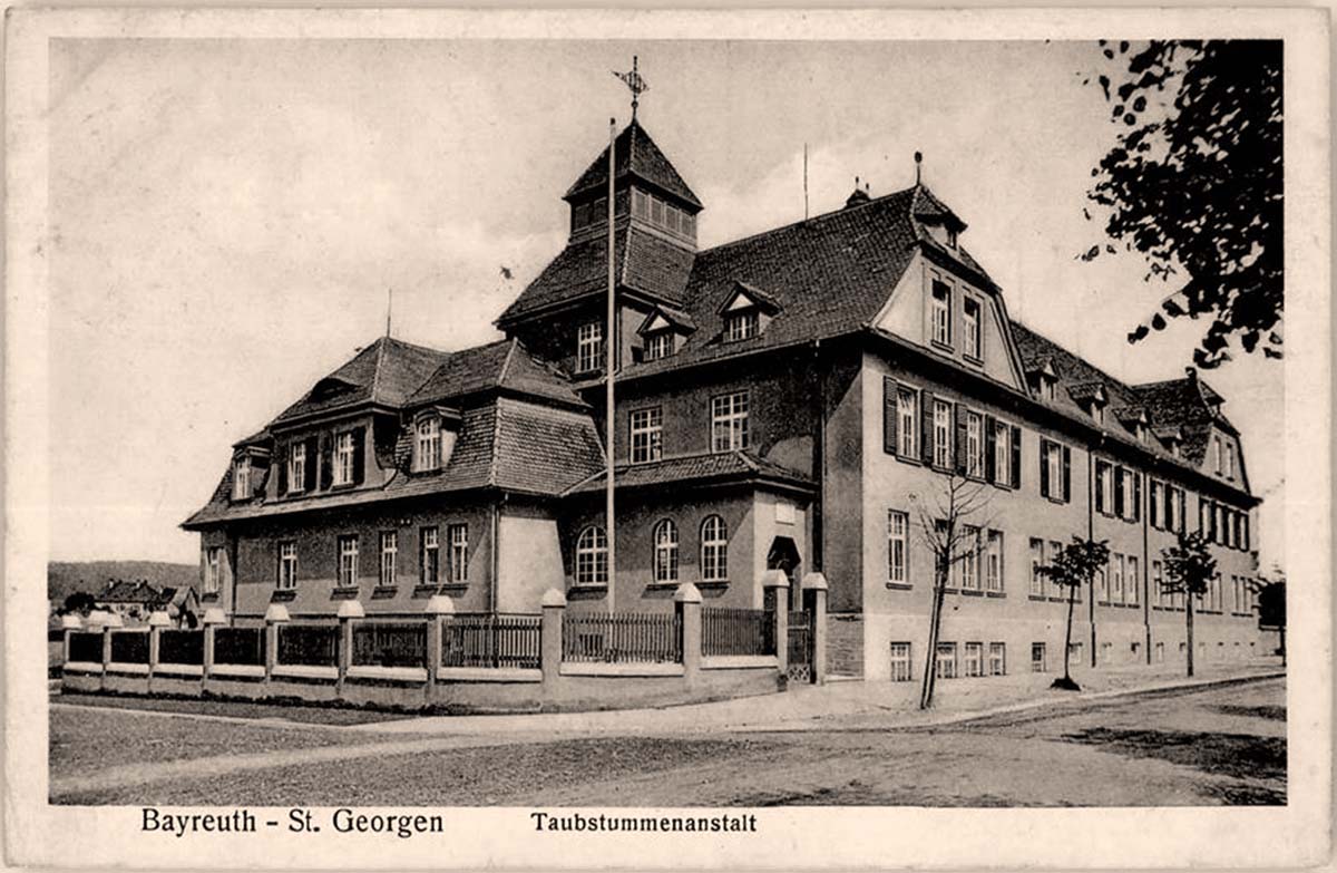 Bayreuth. St Georgen - Krankenhaus, Taubstummenanstalt, 1914