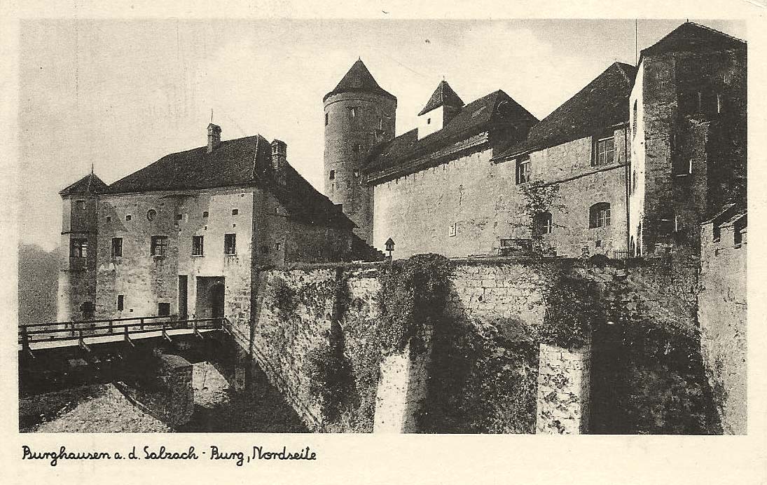 Burghausen. Burg, Nordseite