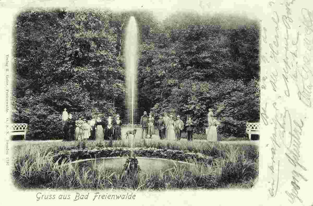 Bad Freienwalde. Brunnen, 1901