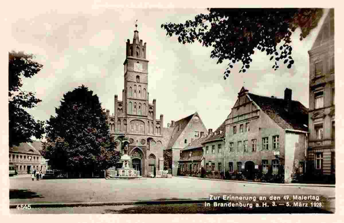Brandenburg Havel. Kirche 'Zur Erinnerung an den 47. Malertag', 1928