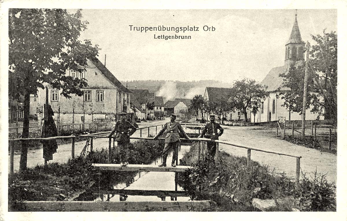 Bad Orb. Truppenübungsplatz, Lettgenbrunn, 1917