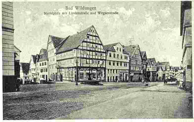 Bad Wildungen. Marktplatz, um 1935