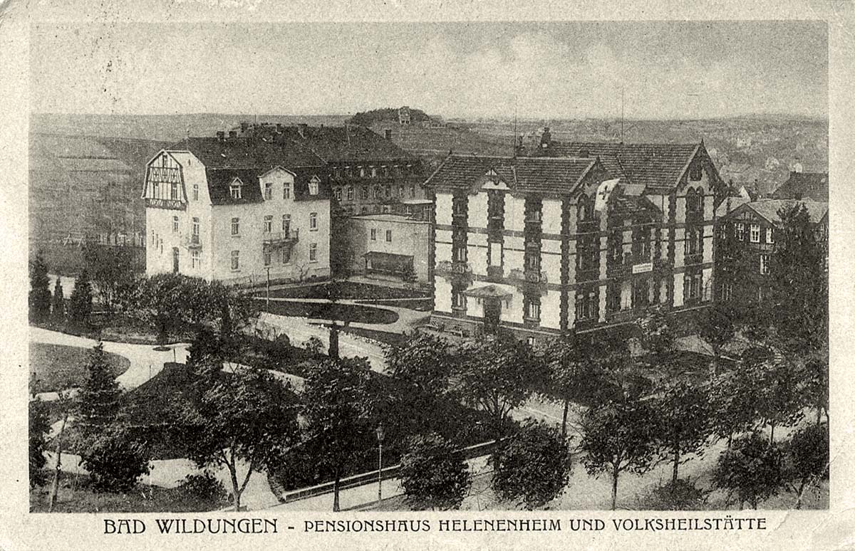 Bad Wildungen. Pensionshaus 'Helenenheim' und Volksheilstätte, 1921