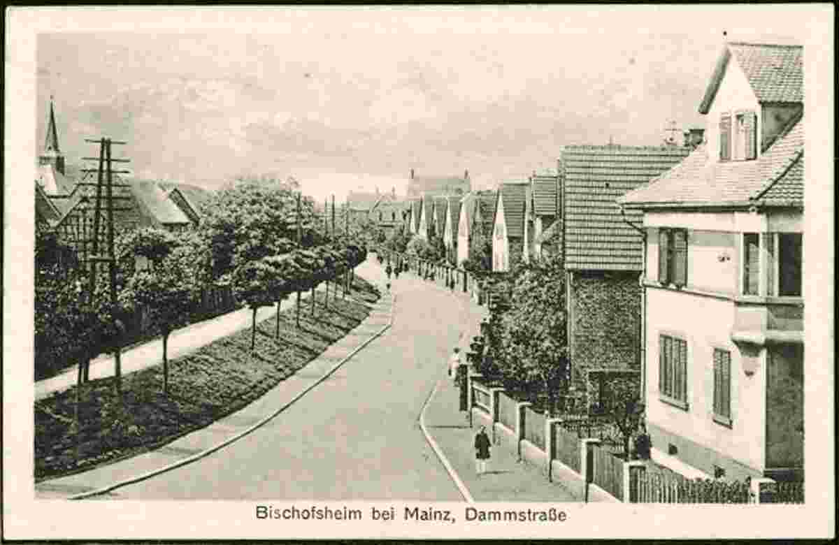 Bischofsheim. Dammstraße, 1924