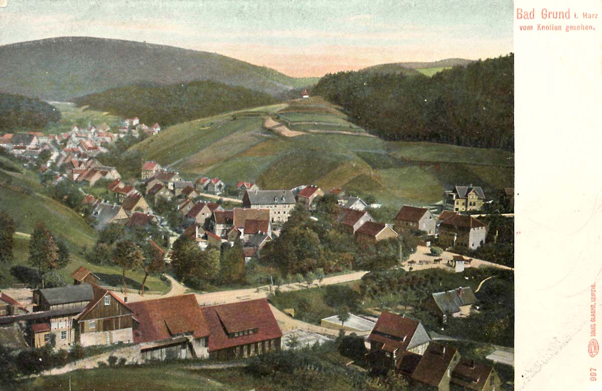 Bad Grund (Harz). Panorama der Stadt