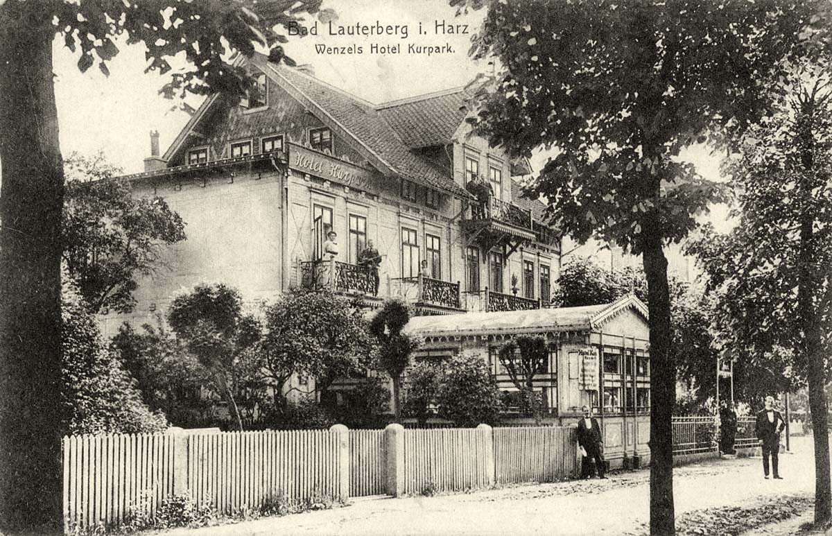 Bad Lauterberg im Harz. Wenzels, Hotel 'Kurpark', 1916