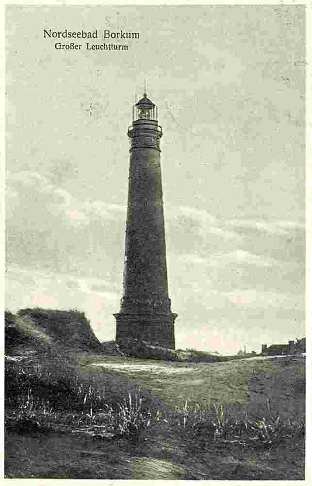 Borkum. Großer Leuchtturm, 1925