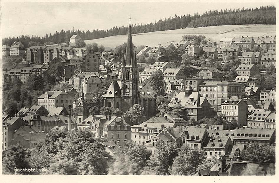 Buchholz in der Nordheide. Panorama der Stadt, 1944