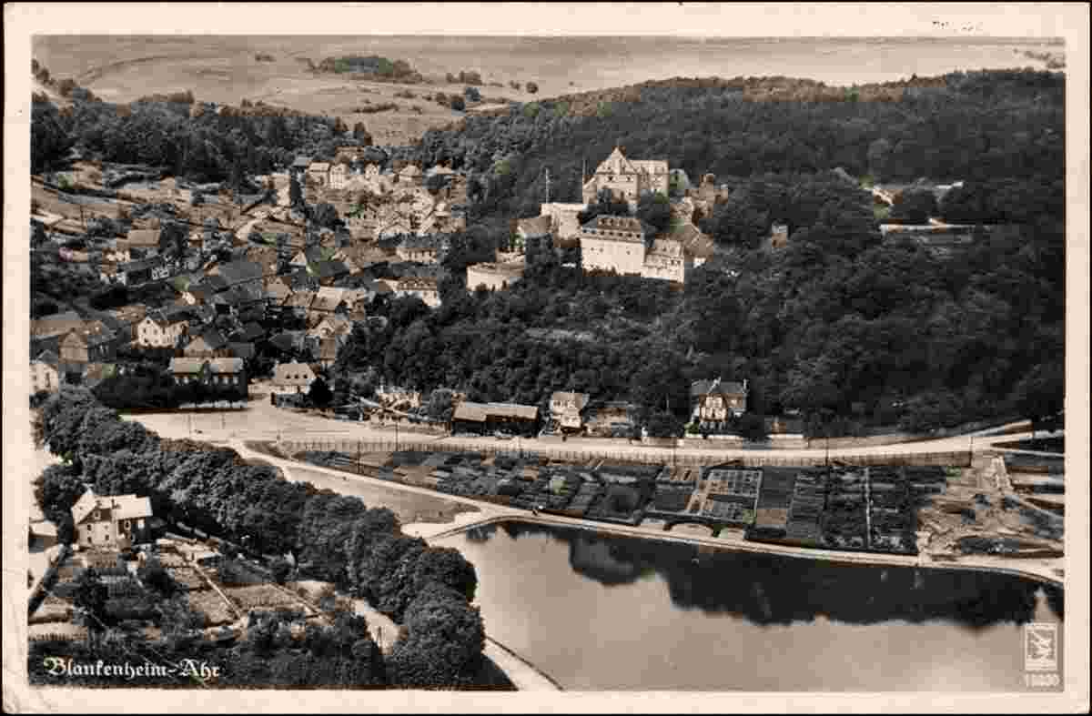 Blankenheim. Stadt und Burg, Luftbild, 1934