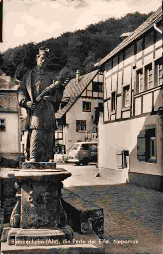 Blankenheim. Statue von St Johann Nepomuk