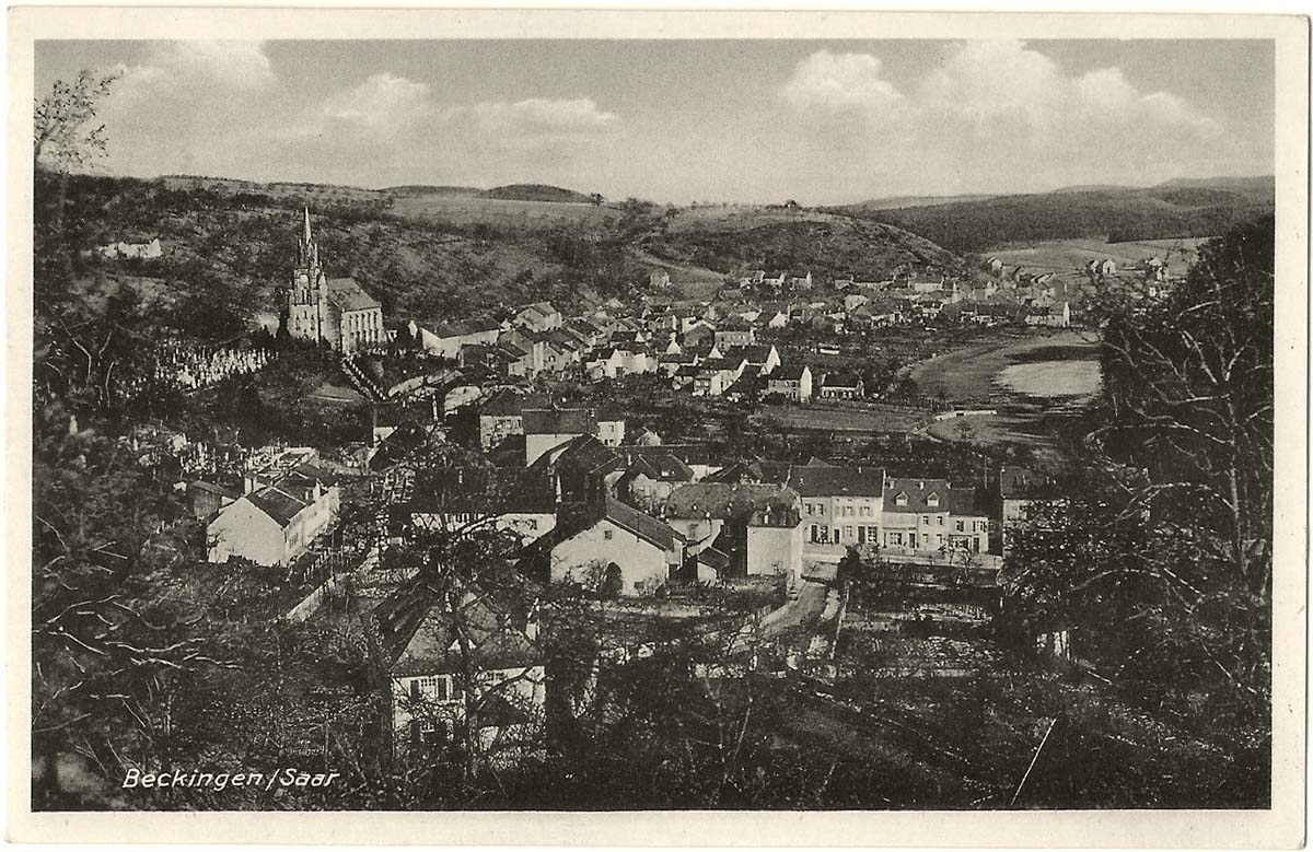Panorama von Beckingen, 1941