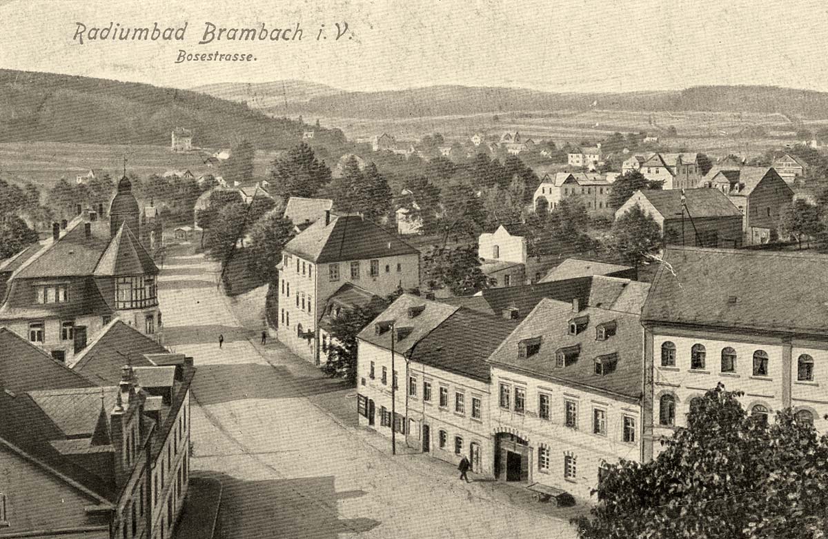 Bad Brambach. Bosestraße, 1918