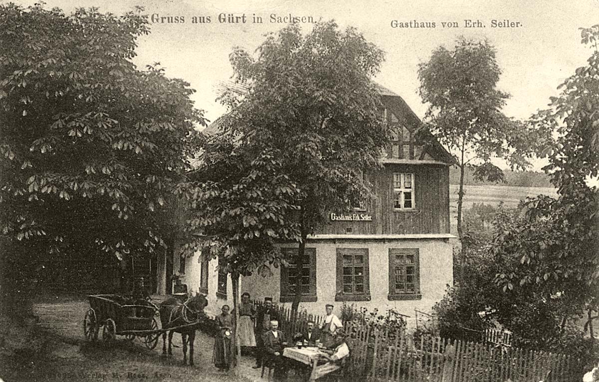 Bad Brambach. Gürth - Gasthof von Erh. Seiler, 1917